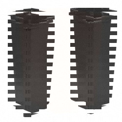 Trash Can: 56 gal, Rectangle, Brown